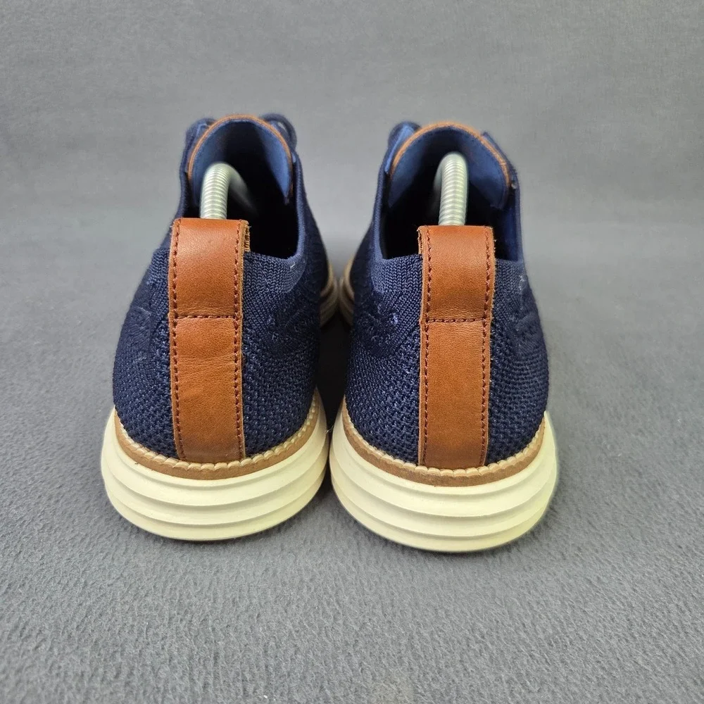 Cole Haan Men's OriginalGrand Stitchlite Wingtip Oxford (Size 10) Navy/Ivory